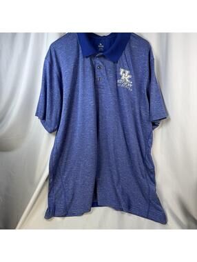 Knights Apparel Mens University Of Kentucky Wildcats Blue Polo Shirt Sz 2XL UK
